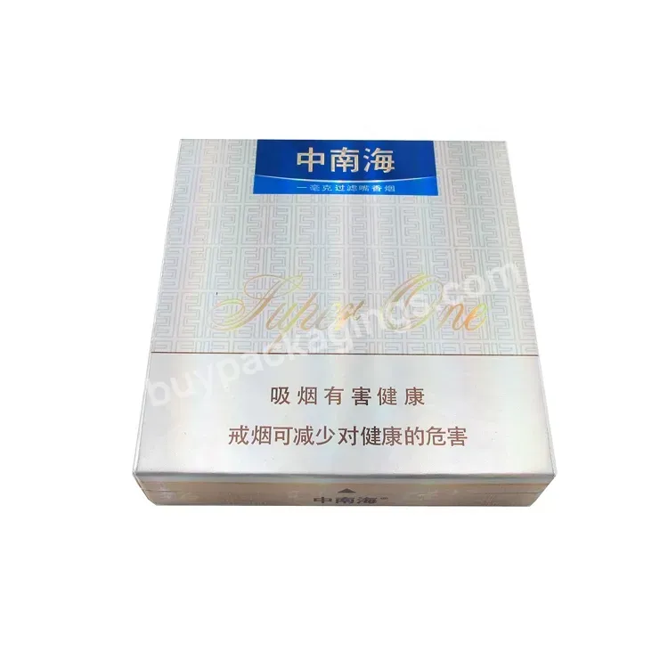 Custom Grey Folding Luxury Cigarette Pre Roll Paper Box