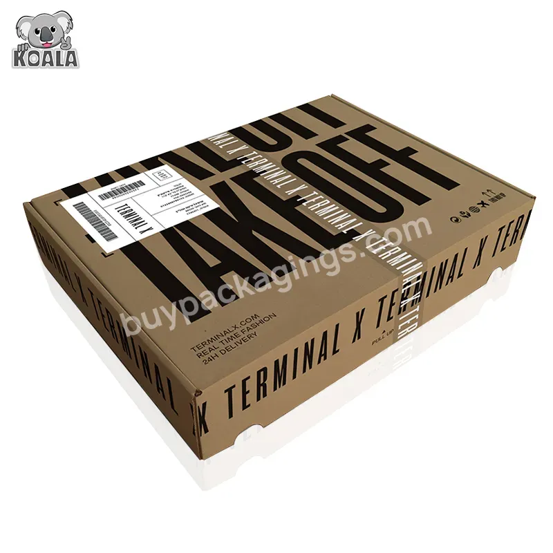 Custom Grey Printing Shirt Apparel Book Corrugated Shipping Carton Box Foldable