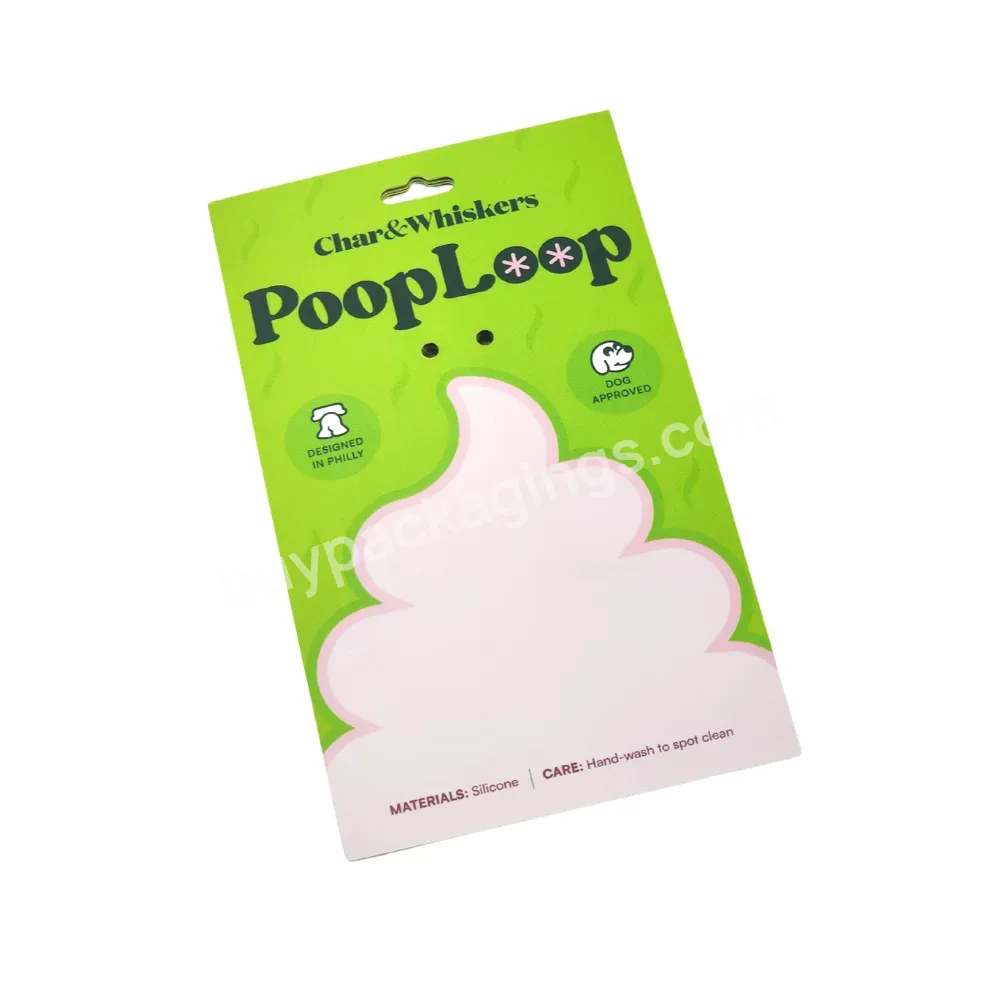 Custom Hang Tag Paper Display Packaging Card For Pet Product Packaging Suitable For Stores