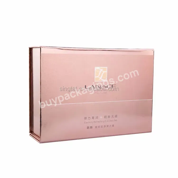 Custom Hard Cardboard Pink Luxury Magnetic Birthday Gift Clothing Cosmetic Packaging Box