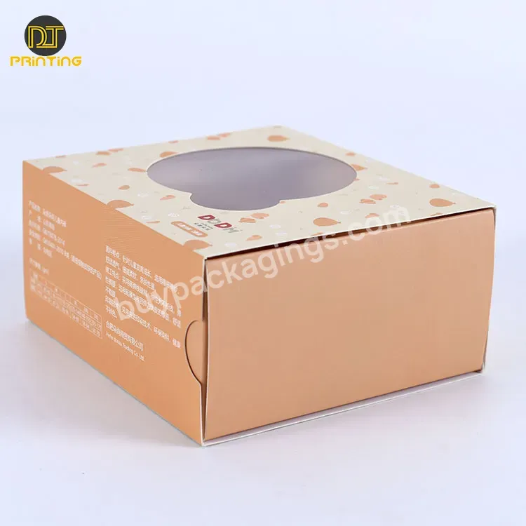 Custom Hard Gift Ccake Food Box 300gsm Paper Packaging Box