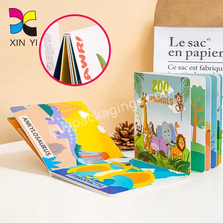 Custom Hardcover Book Kids Color Filling Book Printing Flip Board Book