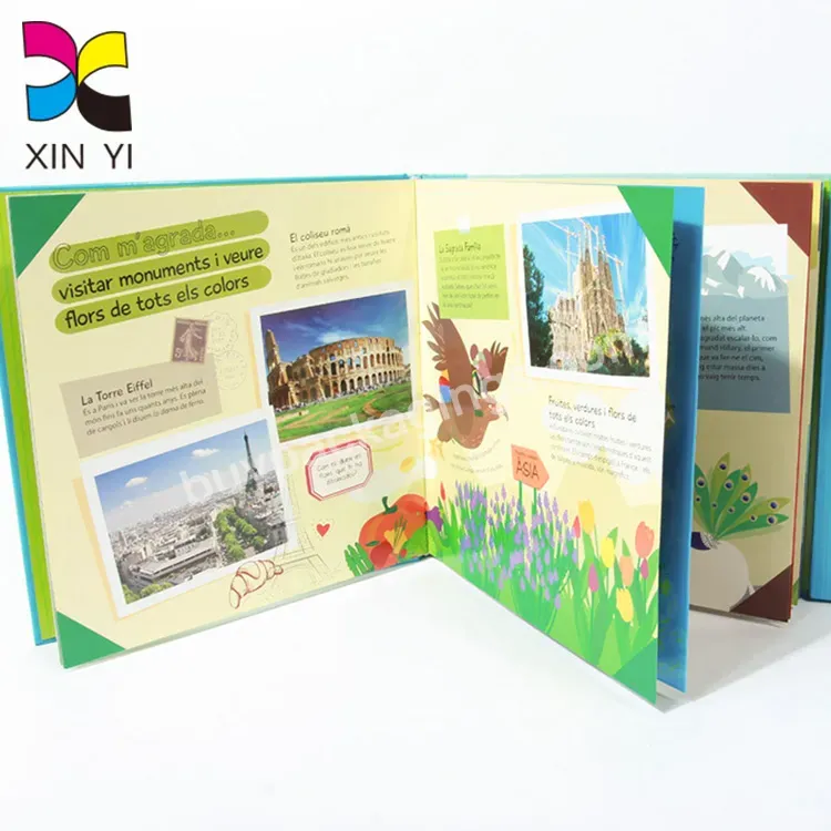 Custom Hardcover Book Kids Color Filling Book Printing Flip Board Book