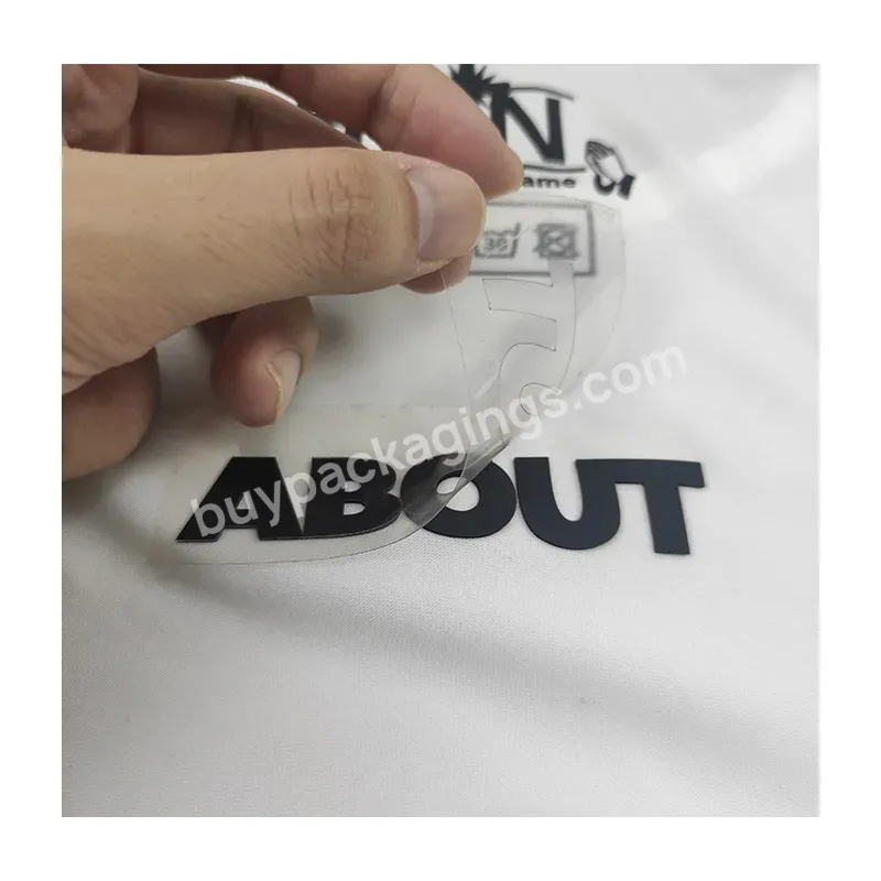 Custom Heat Transfer 3d Silicone Rubber Label Logo