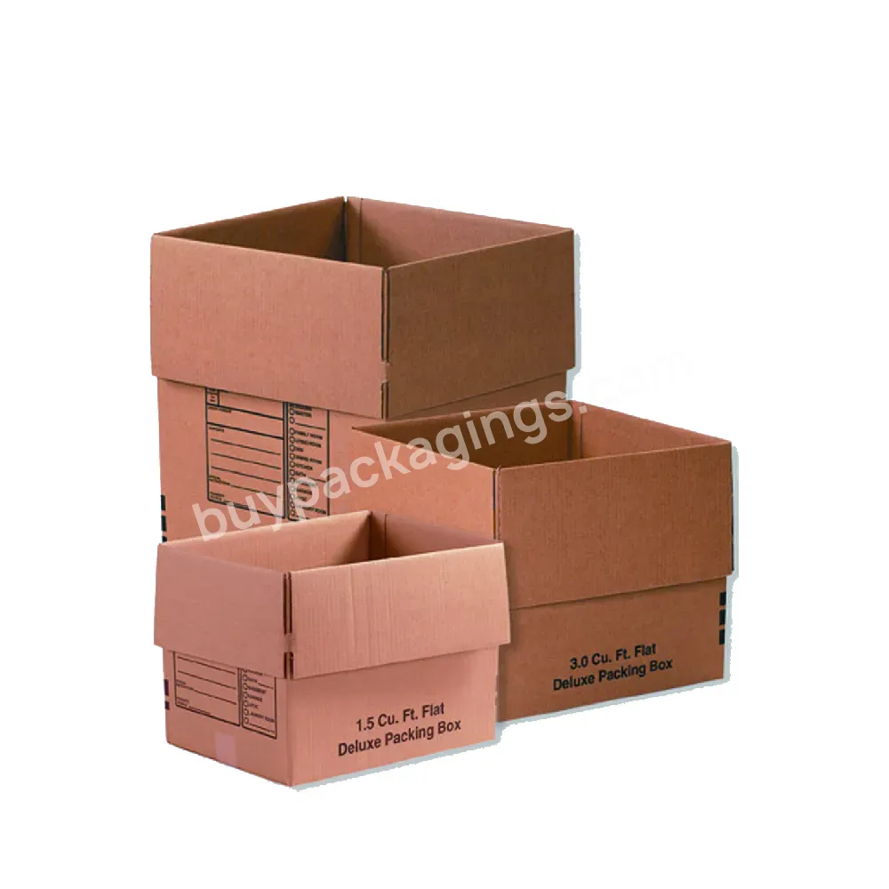 Custom Heavy Duty Durable Double Walls Corrugated Moving Shipping Storage Carton Boxes Packaging Boxes Custom Printed Recyclable