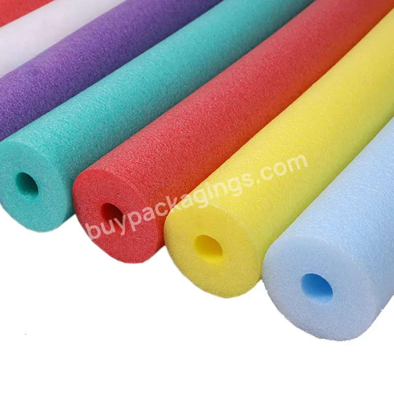 Custom High Density Sponge Foam Rod Sleeve Protective Hollow Rubber Polyethylene Sponge Eva Epe Foam Tube