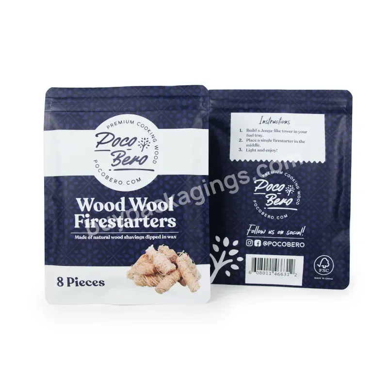 Custom High End Aluminum Foil Sealing Zipper Bag Recyclable Ziplock Pouch Garment Bag Wool Packaging Logo Printed