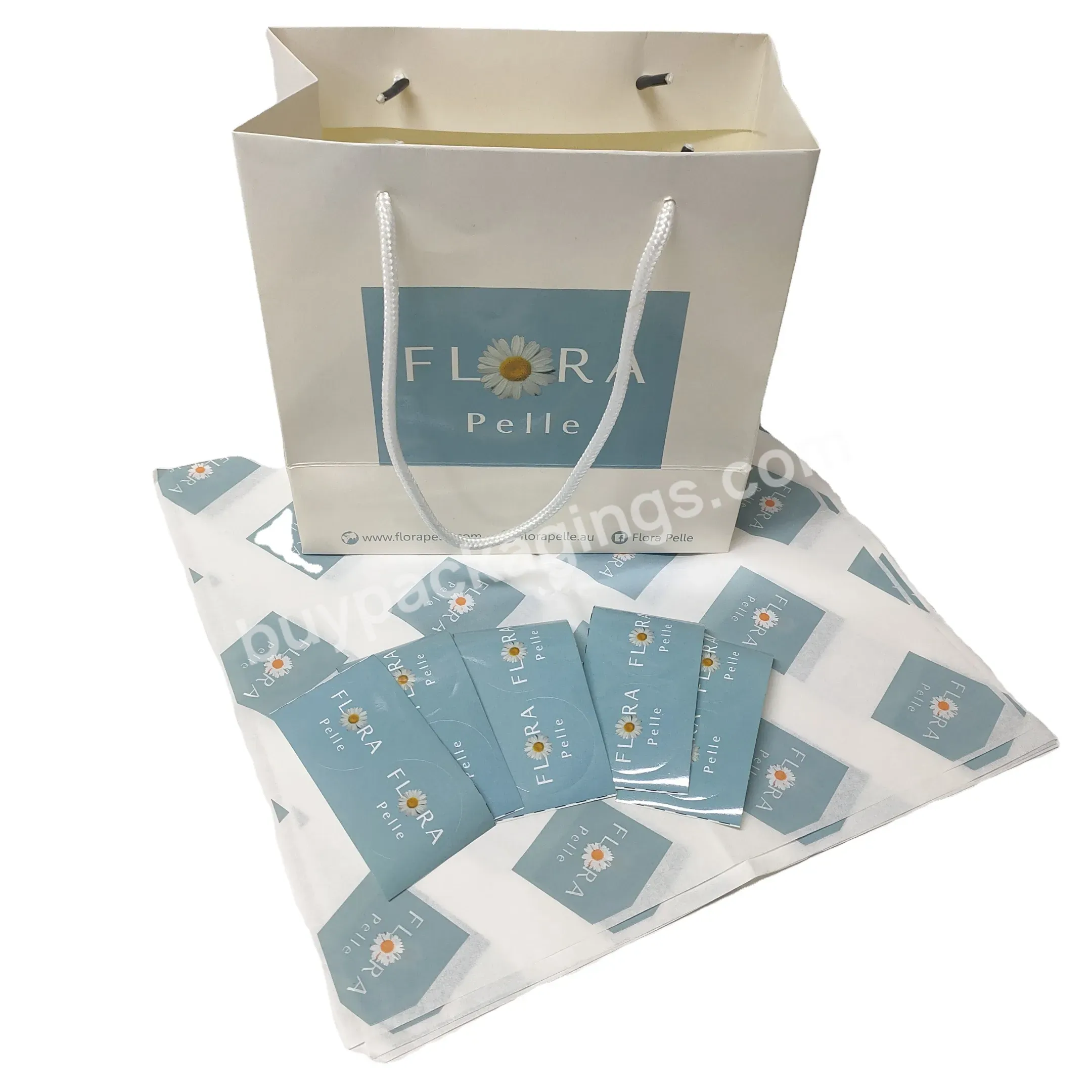 Custom High End Gift Box With Ribbon Handle Shopping Bags For Underwear Packaging