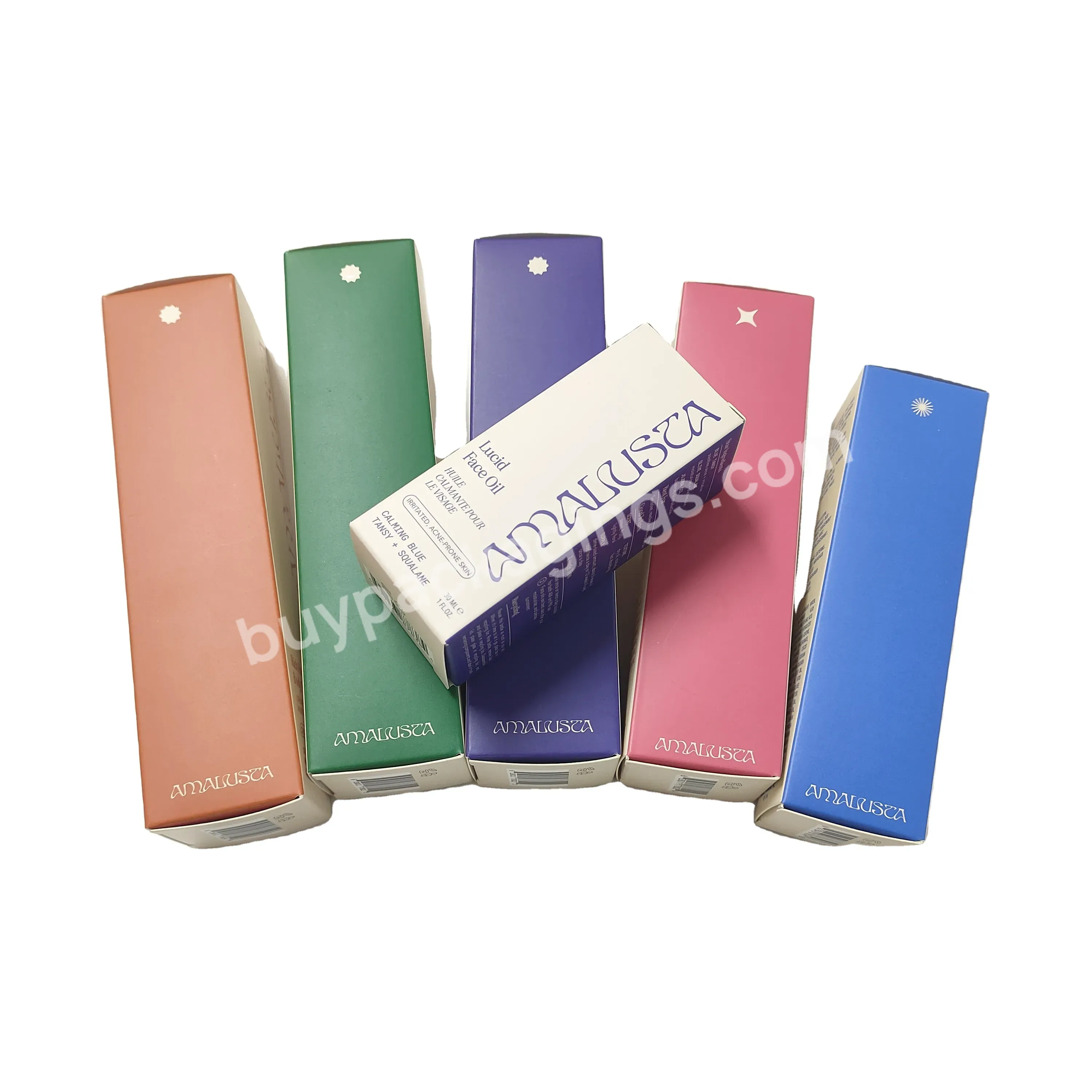 Custom High End Paper Set Different Color Box With Private Logo Cosmetics Packaging Box