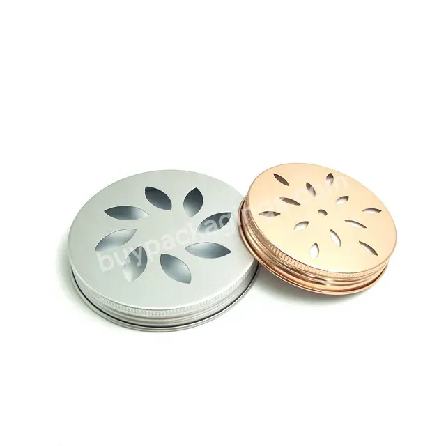 Custom High Quality Aluminum Hole Hollow Lid Cap For Air Freshener Plastic Container