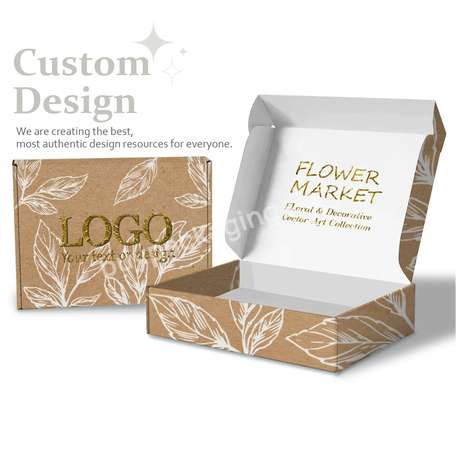 Custom High Quality Biodegradable Portable Kraft Paper Packing Essential Oil Paper Box