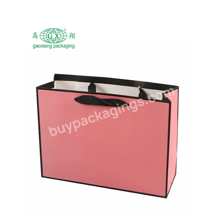 Custom High Quality Gloss/matte Laminated Luxury Boutique Gift Shopping Paper Bag With Logo