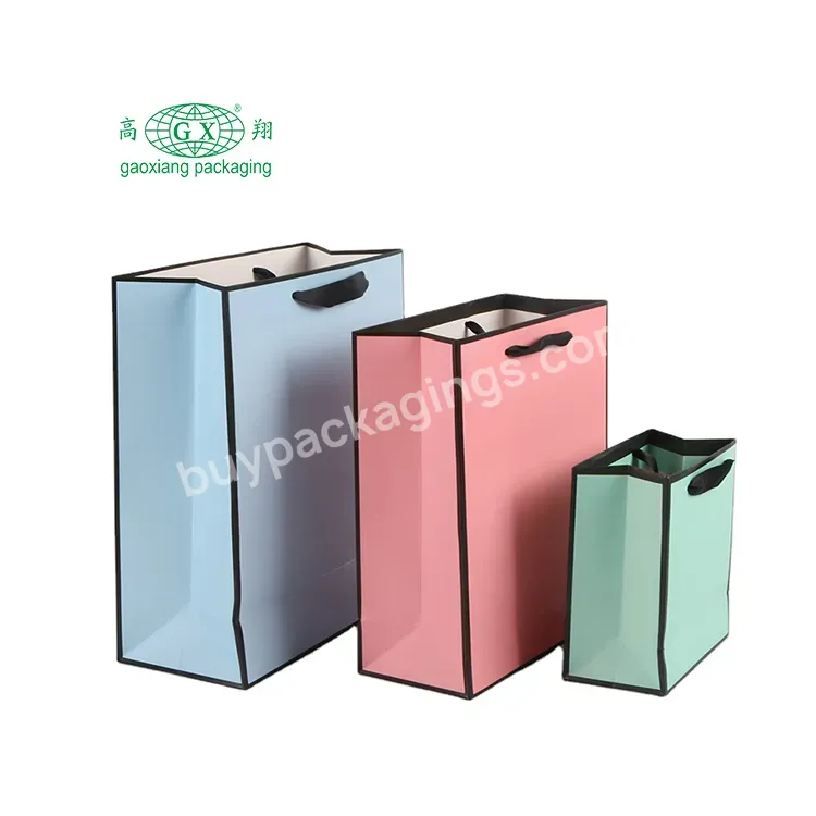 Custom High Quality Gloss/matte Laminated Luxury Boutique Gift Shopping Paper Bag With Logo