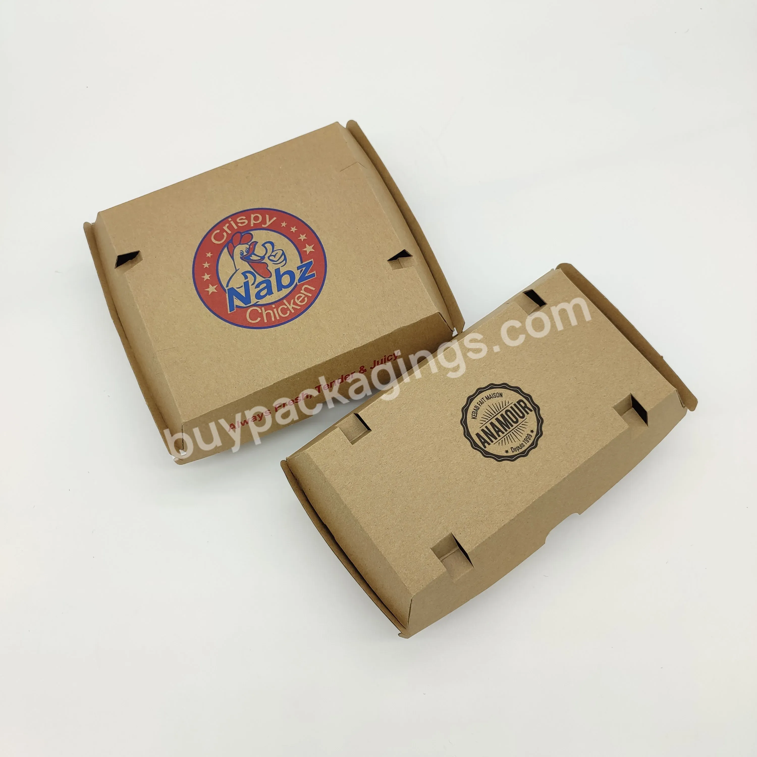 Custom High Quality New Design Burger Box Kraft Paper Burger Box Food Grade Burger Box For Sale