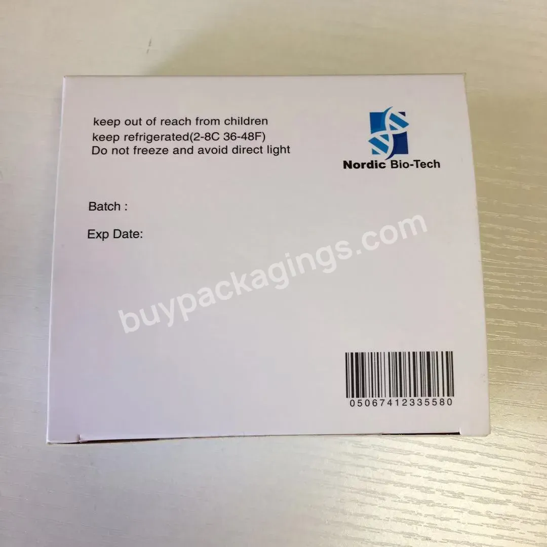 Custom High Quality Paper Packing Boxes With Plastic Trays For 2ml,3ml,10ml Glass Vials