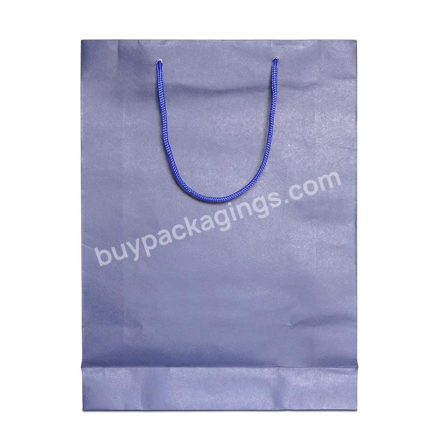 Custom High Quality Personalized Kraft Paper Bags Clothing Shopping Bag With Handles