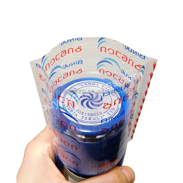 Custom High Quality Pvc Petg Pet Clear Neck Shrink Bands Sleeve Shrink Wrap Heat Neck Box Shrink Sleeve For Bottle Jar Label