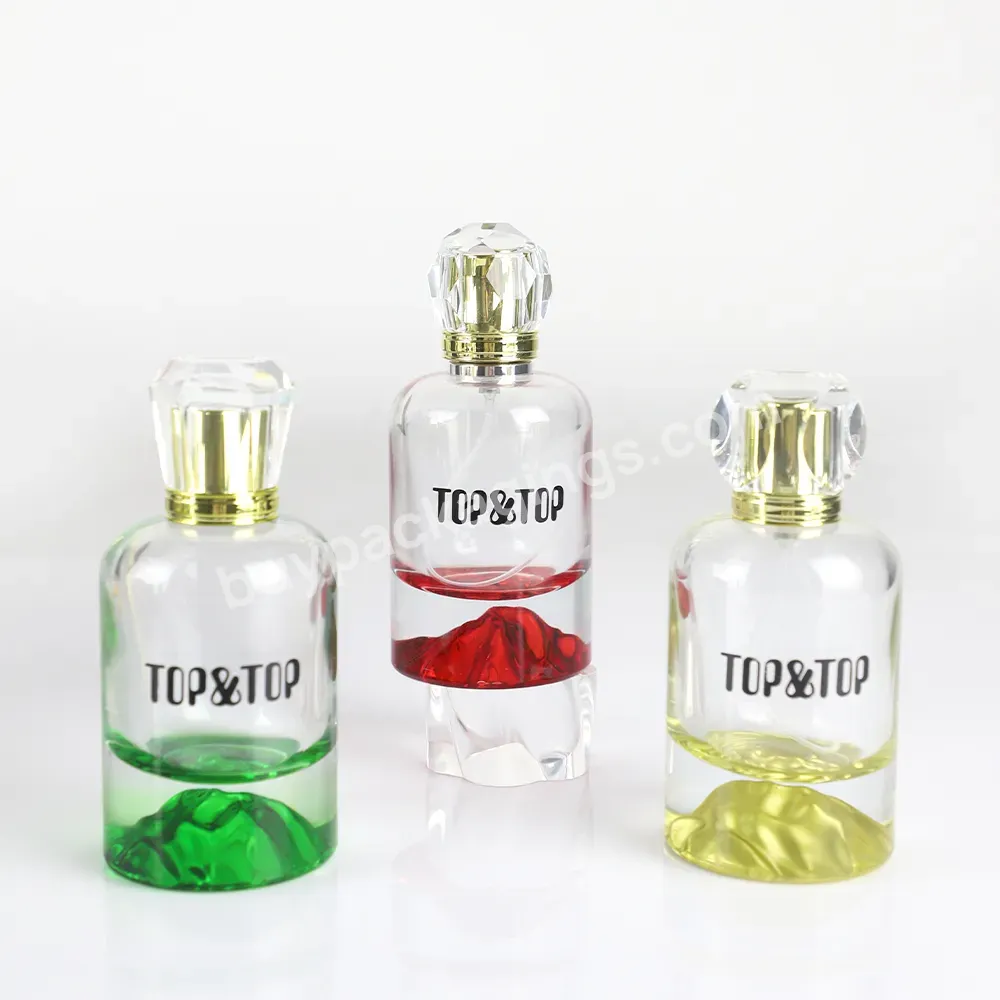 Custom High Quality Rechargeable Botol Parfum Bouteille En Verre Exclusive Display Mewah Glass Bottles Perfume 30ml 50ml 100ml