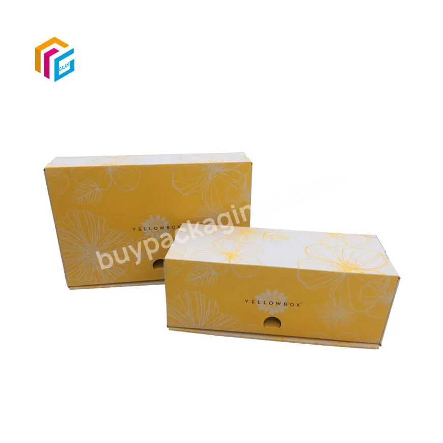 custom holographic skin care 7x6x3 mailer box with opening eco friendly shoes corrugated box