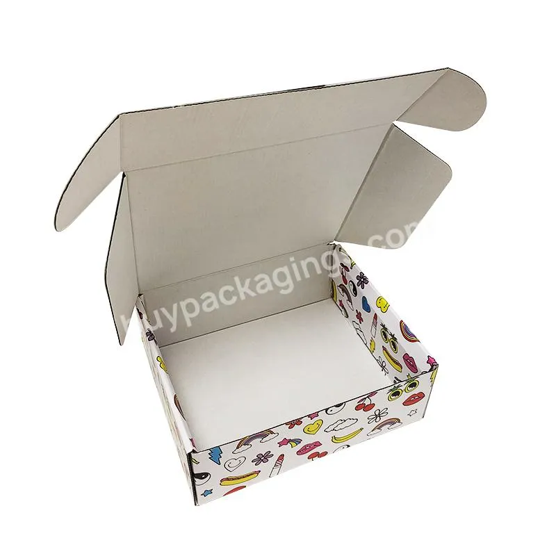 custom holographic skin care rigid box mailer 250x200x70 thick outer corrugated box