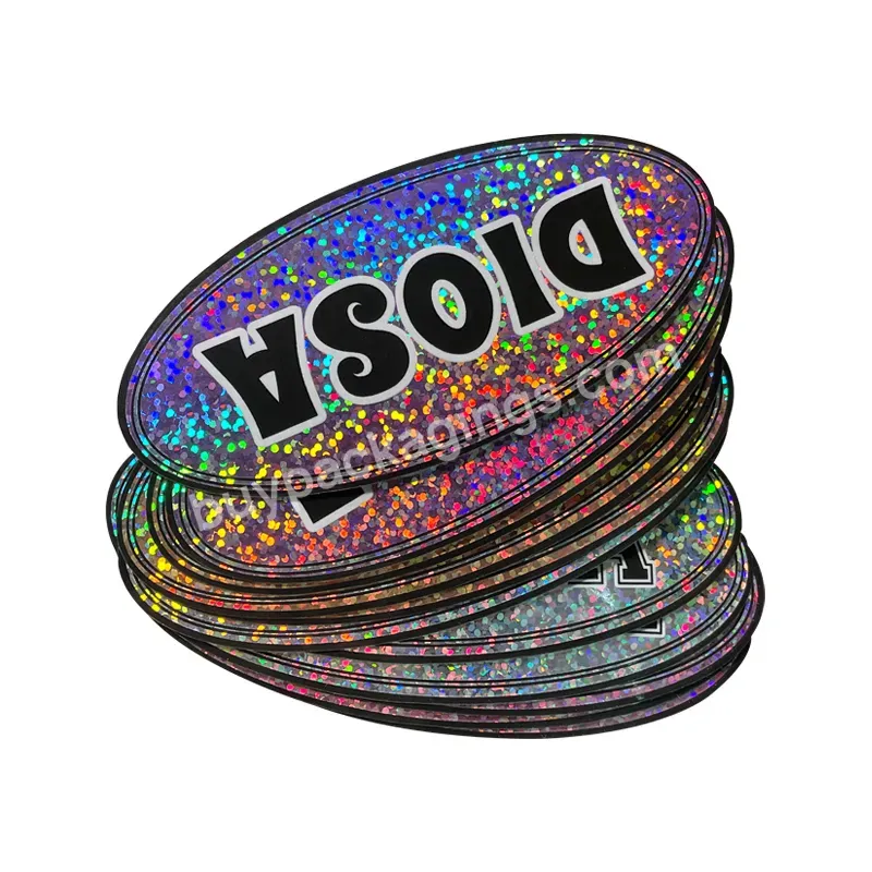 Custom Holographic Vinyl Logo Die Cut Stickers Hologram Sticker Label