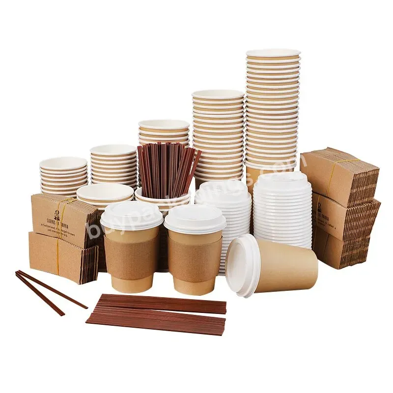 Custom Hot Drinking Paper Cup For Milk Tea Coffee Paper Cup Take Out