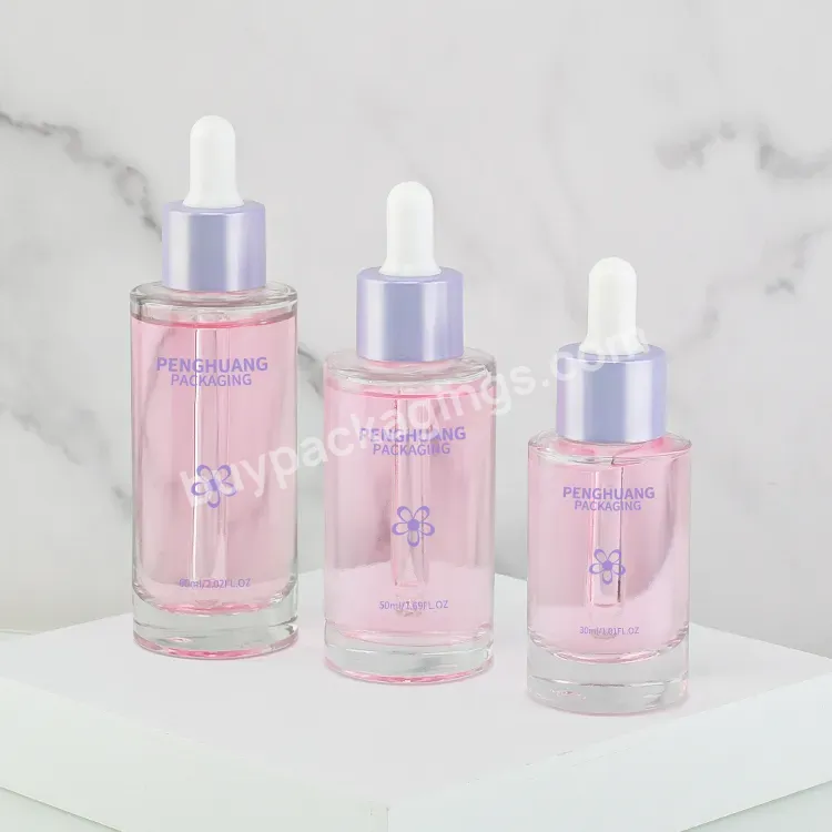 Custom Hot Sale Free Sample Cosmetic Skin Care Packaging Essential Oil Serum 30ml 50ml 60ml Empty Clear Glass Dropper Bottles - Buy Glass Dropper Bottle,30ml Glass Dropper Bottle,Serum Bottle.