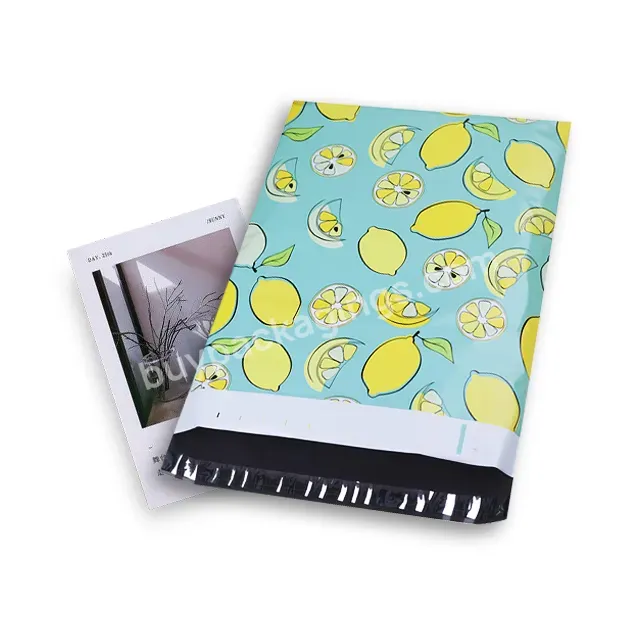 Custom Hot Sale Logo Printed Pattern Lemon Self Seal New Material Poly Bag Mailer Eco Mailer Bag Packing Bags Mailer