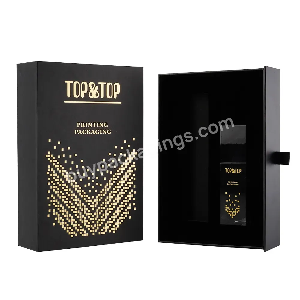 Custom Hot Stamping Cosmetic Set Packaging Gift Box Printed Drawer Sliding Cardboard Box