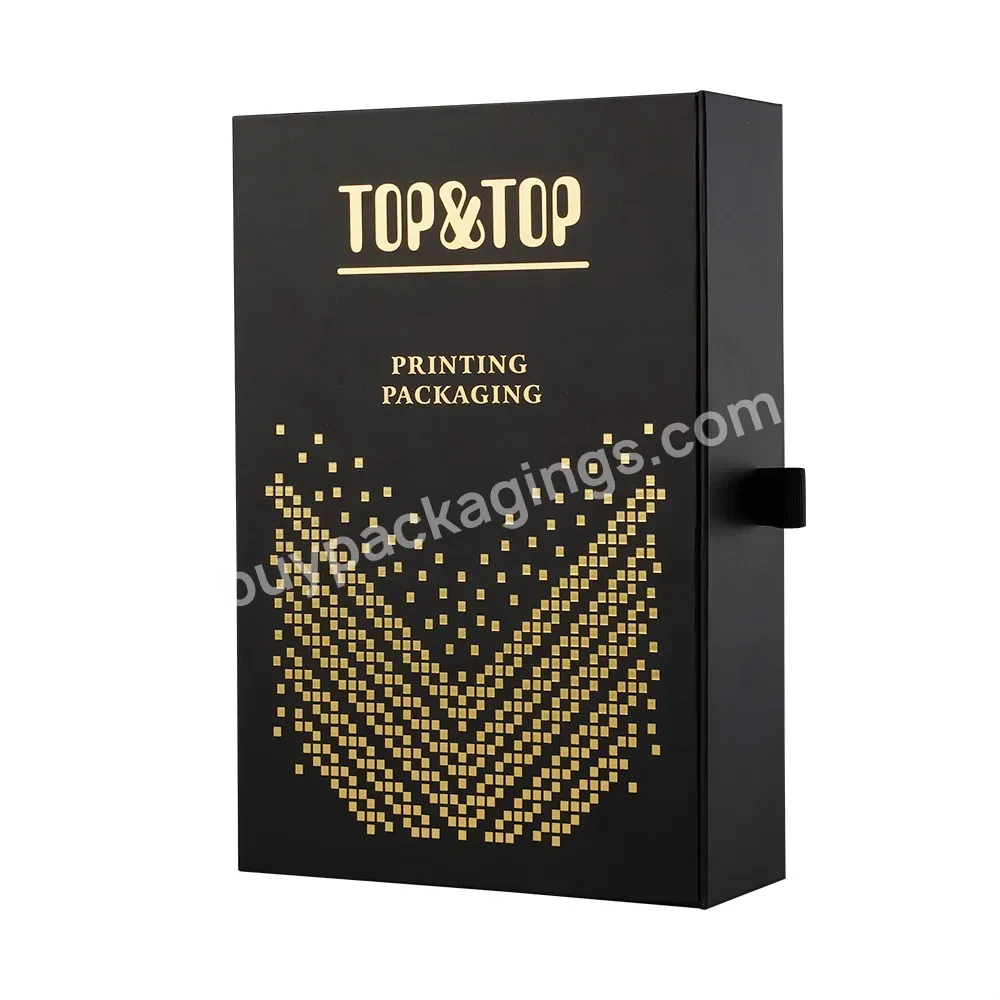 Custom Hot Stamping Cosmetic Set Packaging Gift Box Printed Drawer Sliding Cardboard Box