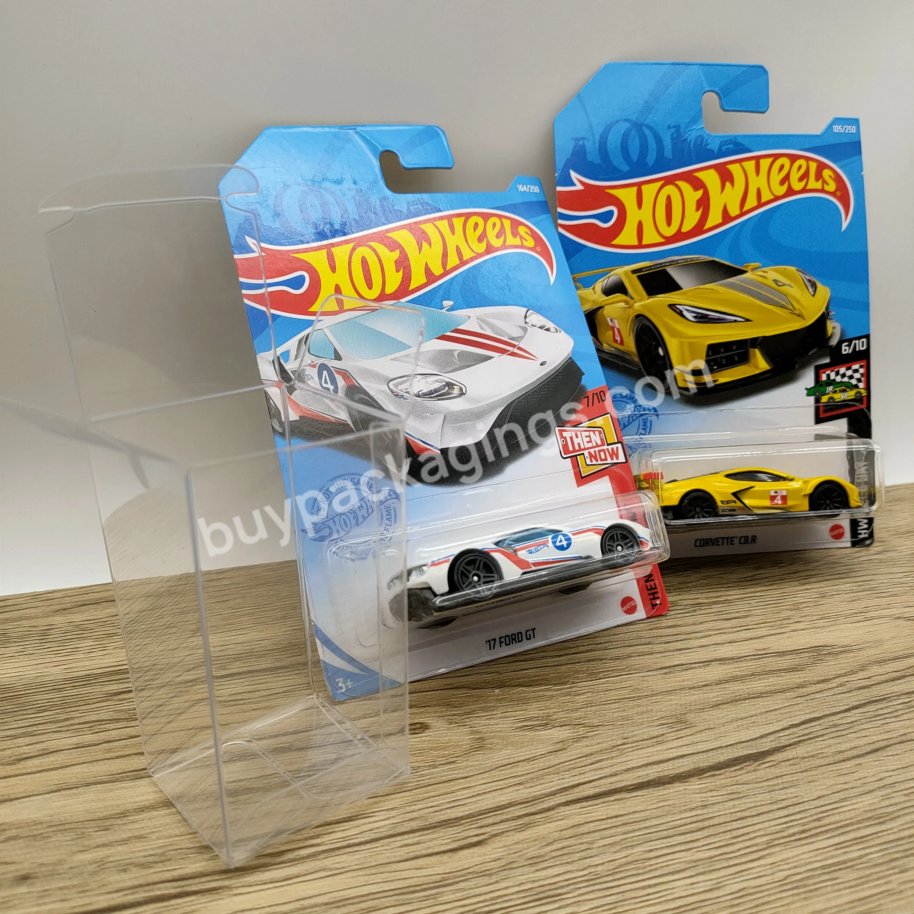 Custom Hotwheels Blister Tray Colorful Printing Cards Clam Shells Plastic Hot Wheel Display Protector