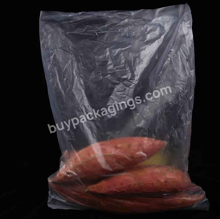 Custom Household Recycled Dustproof Po Flat Pocket Fruits Vegetables Plastic Bag