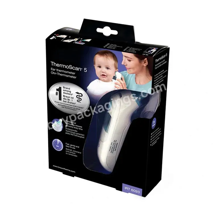 Custom Insert Blister Packaging For Forehead Thermometer Vac Forming Blister