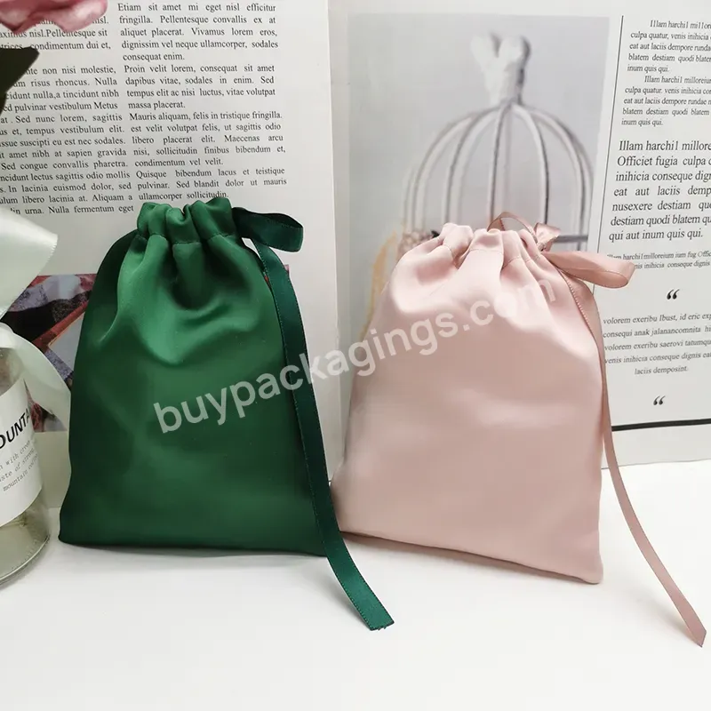 Custom Jewelry Pouch Pink Suede Drawstring Bag With Printed Logo Small Jewellery Bracelet Necklace Ring Pouch Silk Rope