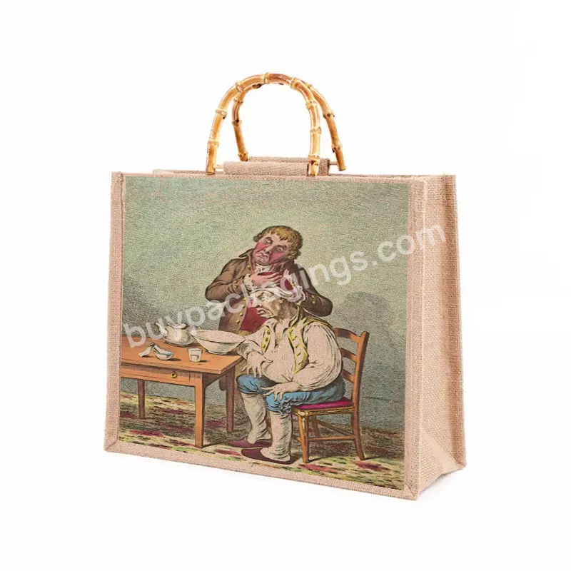 Custom Jute Tote Bag/jute Shopping Bag/bolsas De Yute