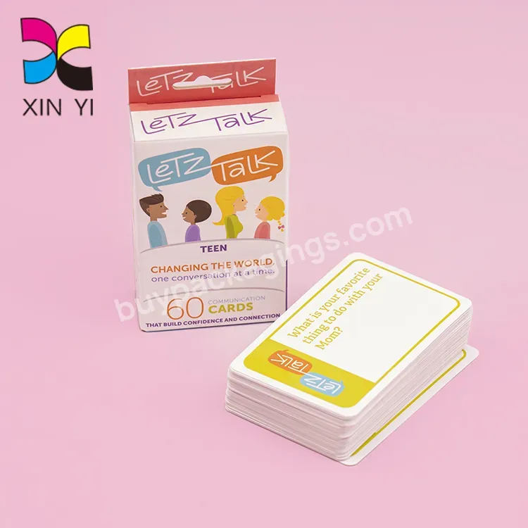 Custom Kids Educational Card Deck Children Flashcards Custom Printing