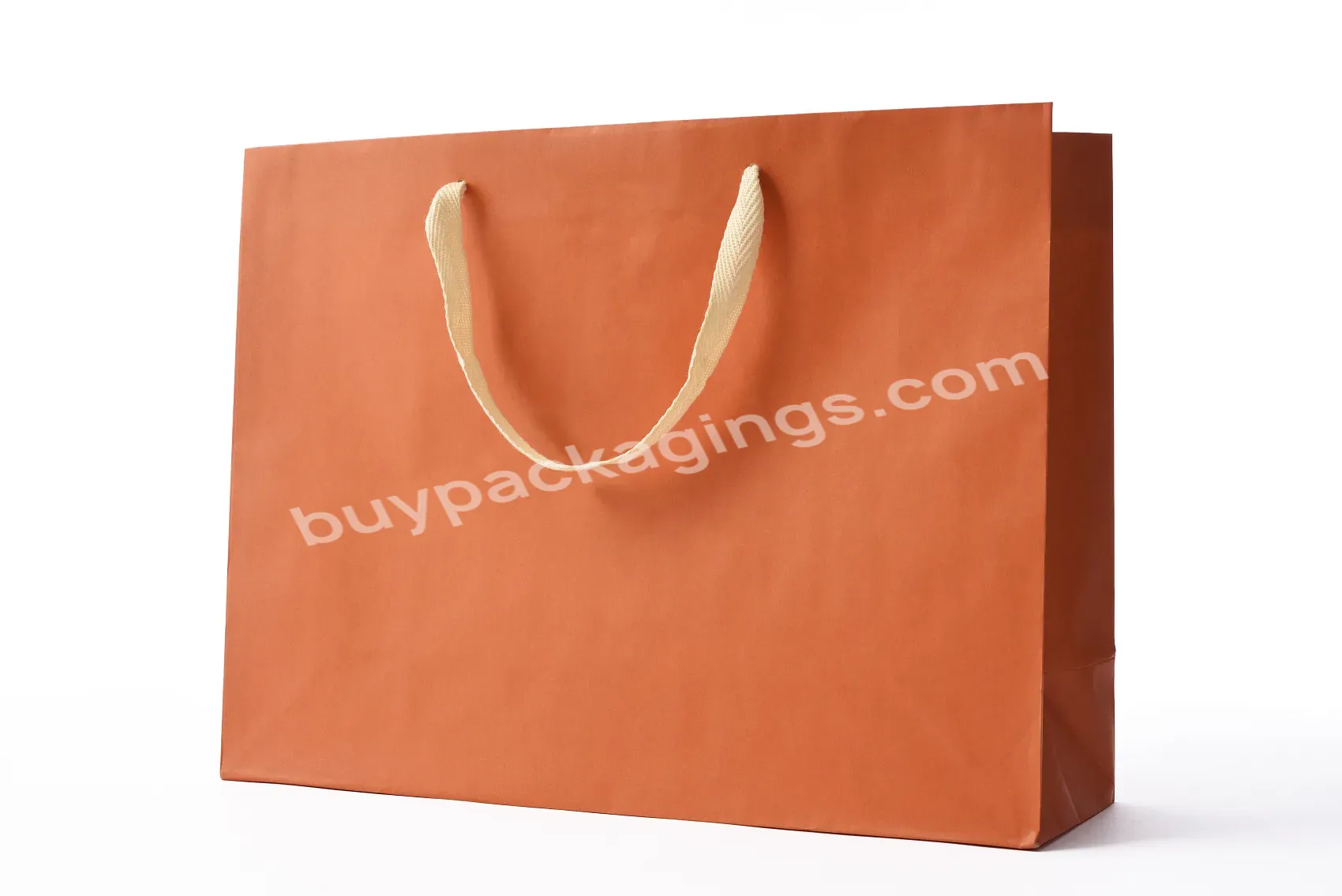 Custom Kraft Packaging Paper Bag With Logo Handle Luxury Kraft Paper Bag