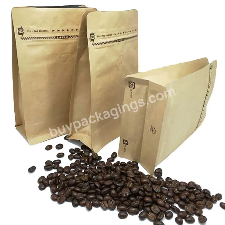 Custom Kraft Paper Bag With Clear Window Food Storage Oil Proof High Quality Nut Tea Paper Bag With Logo Printing