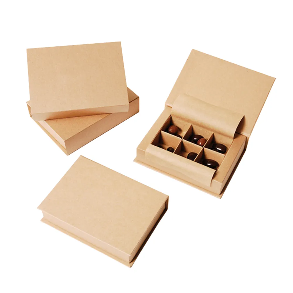 Custom kraft paper cardboard packaging  artisan candy milka chocolate gift rigid boxes sets china