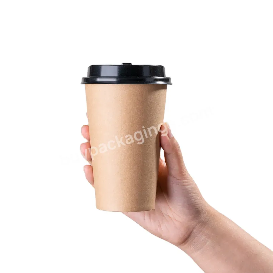 Custom Kraft Paper Cups Take Out Carriers Kraft Paper Cups