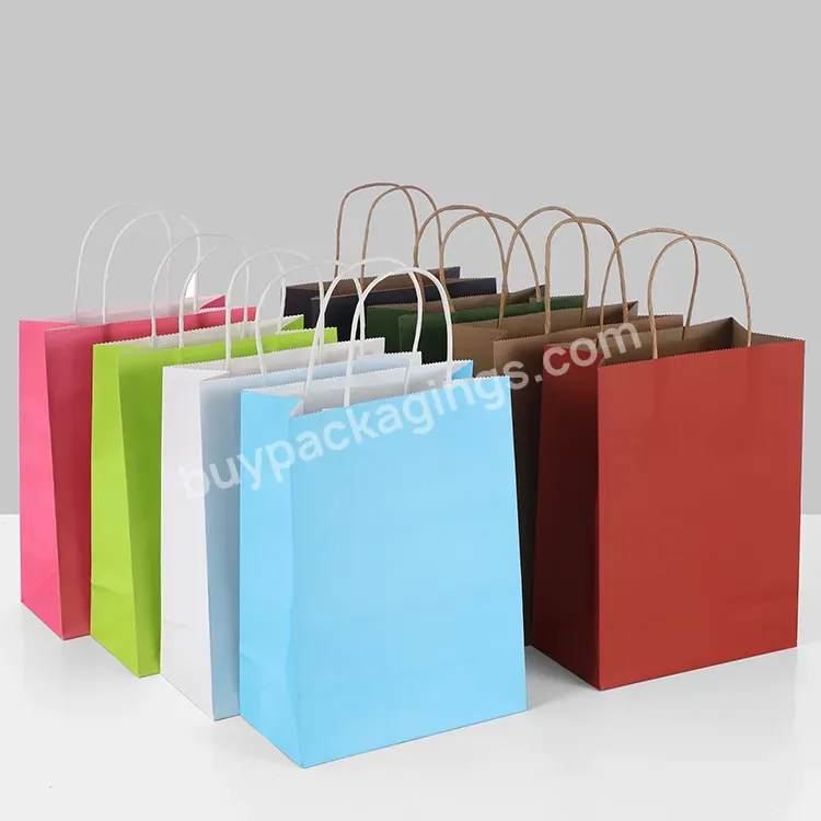 Custom Kraft Paper High-grade Enterprise Packaging Gift Clothing Store Tote Bag With Printing Logo