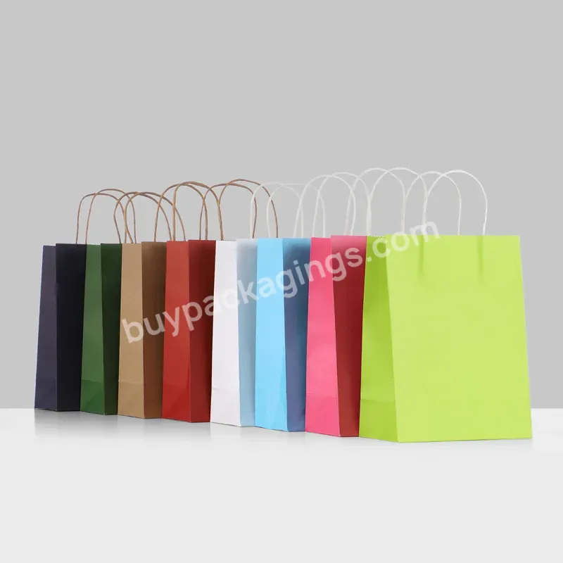 Custom Kraft Paper High-grade Enterprise Packaging Gift Clothing Store Tote Bag With Printing Logo