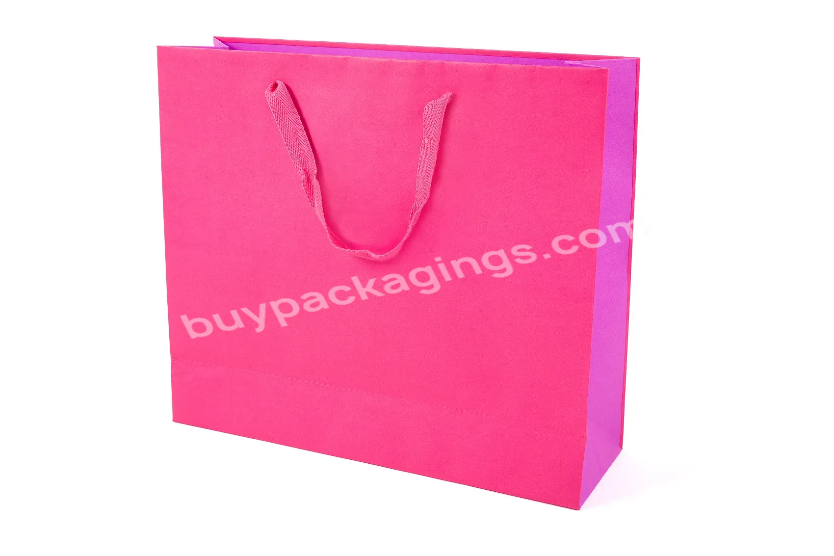 Custom Kraft Paper Luxury Packaging Paper Bag With Logo Handle