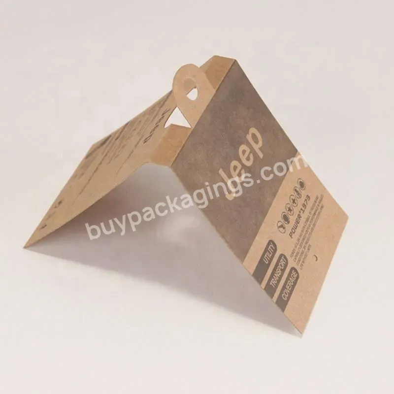 Custom Kraft Paper Perforation Cardboard Socks Packaging Belly Bands Hole Sock Wrap Labels