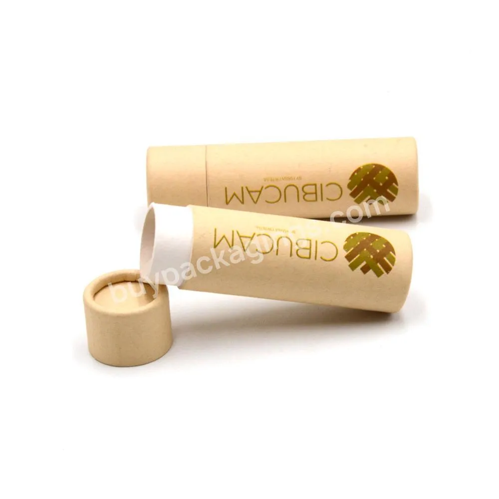 Custom Kraft Paper Tube Packaging Cardboard Push up Lipstick Paper Tube