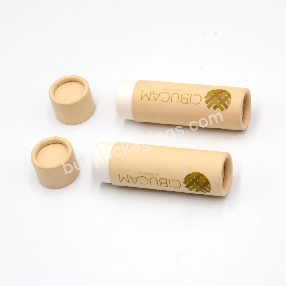 Custom Kraft Paper Tube Packaging Cardboard Push up Lipstick Paper Tube