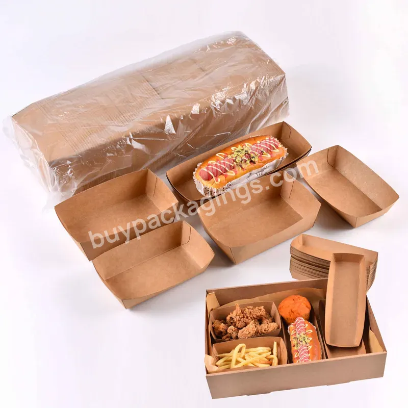 Custom Kraft Takeout Food Paper Box Take Away French Fries Box