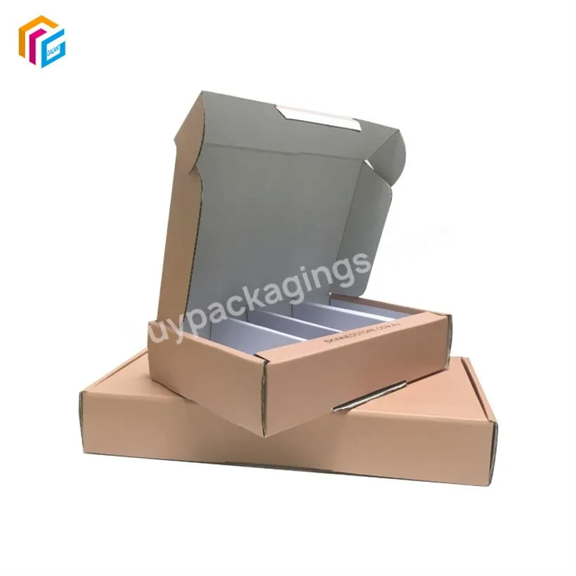 custom kraft wine custom mailer boxes eco large paper shipping box