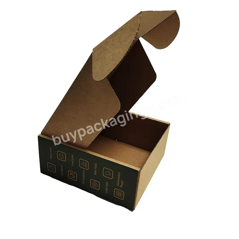 custom kraft wine gift box mailer custom printed logo square shipping boxes