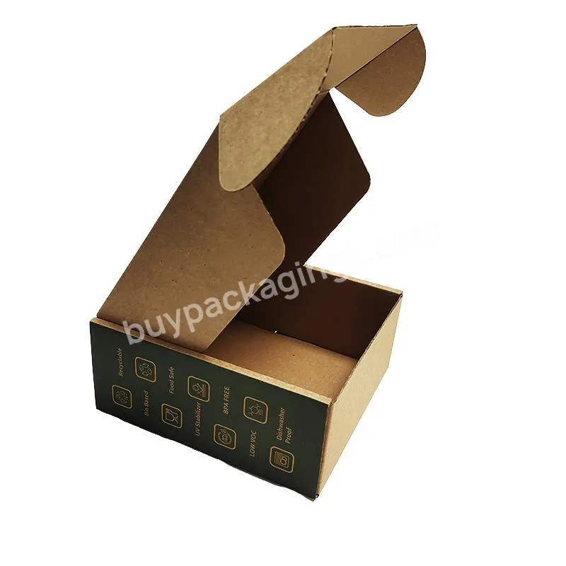 custom kraft wine kraft mailer paper box 12x12x5 customised corrugated boxes